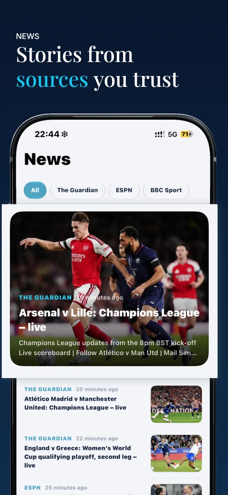 SportyPredict news feed from The Guardian, ESPN and BBC Sport